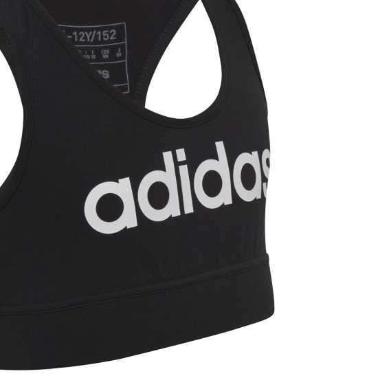 Спортни сутиени Adidas Essentials Linear Bra Girls Черно/Бяло Adidas Essentials Linear Bra Girls Черно/Бяло Спортни сутиени