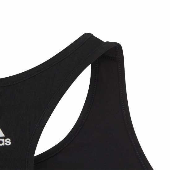 Спортни сутиени Adidas Essentials Linear Bra Girls Черно/Бяло Adidas Essentials Linear Bra Girls Черно/Бяло Спортни сутиени