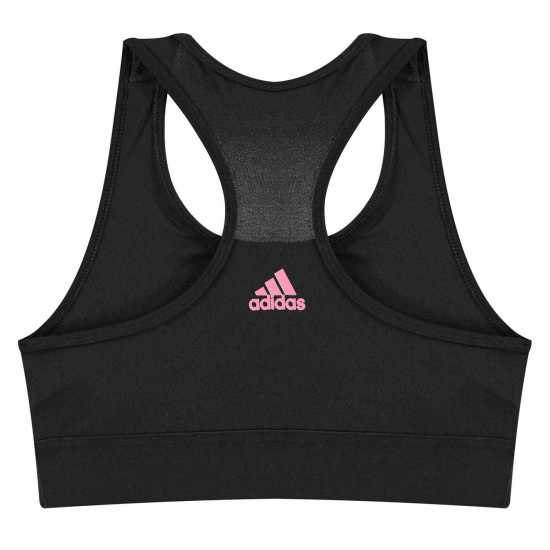 Adidas Essentials Linear Bra Girls Pink Adidas Essentials Linear Bra Girls Pink