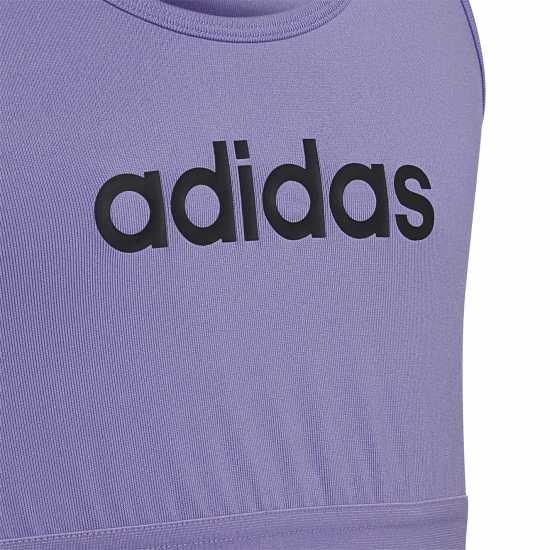 Adidas Linear Bra Lilac/black Спортни сутиени