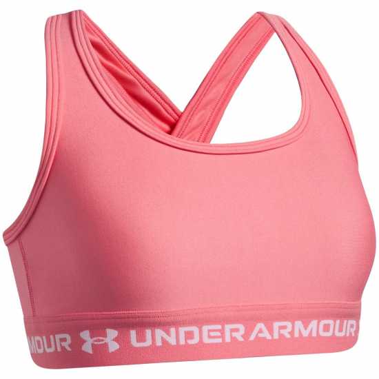 Under Armour Ua Crossback Sports Bra Girls' Pink/White Under Armour Ua Crossback Sports Bra Girls' Pink/White