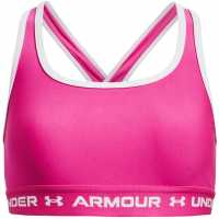 Under Armour Crossback Sports Bra Juniors Rebel Pink Спортни сутиени