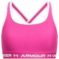 Under Armour Crossback Sports Bra Juniors Rebel Pink Спортни сутиени