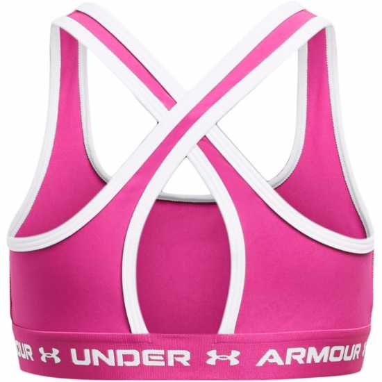 Under Armour Armour Ua Crossback Sports Bra Girls' Революционен розов Under Armour Armour Ua Crossback Sports Bra Girls' Революционен розов
