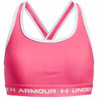 Under Armour Crossback Sports Bra Juniors Pink Спортни сутиени