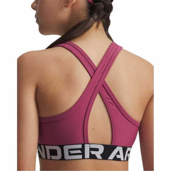 Under Armour Armour Ua Crossback Sports Bra Girls' Фуксия Здрач Under Armour Armour Ua Crossback Sports Bra Girls' Фуксия Здрач