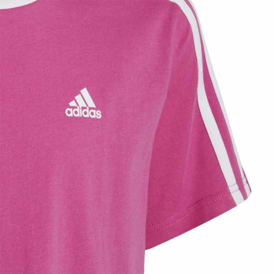 Детски тениски и фланелки Adidas Essentials 3 Stripe T-Shirt Junior Girls Черно/Бяло Adidas Essentials 3 Stripe T-Shirt Junior Girls Черно/Бяло Детски тениски и фланелки
