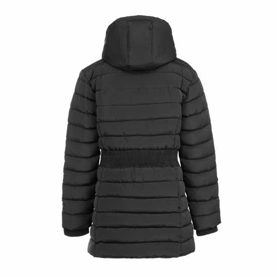Firetrap Women's Hooded Mid-Length Long Sleeve Short Puffer Jacket  