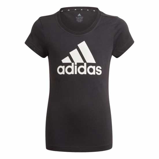 Adidas Girls Essentials Linear T-Shirt Черно Детски тениски и фланелки