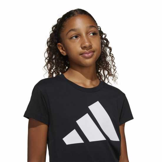 Adidas Girls Essentials Linear T-Shirt Черно Детски тениски и фланелки