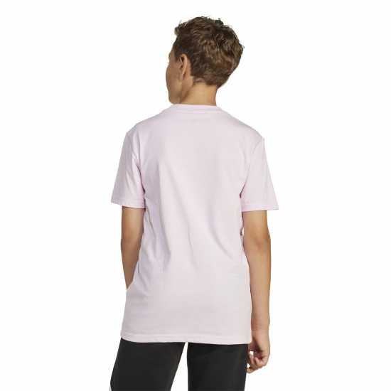 Adidas Girls Essentials Linear T-Shirt Розова линейна Детски тениски и фланелки
