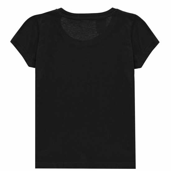 Adidas Girls Essentials Linear T-Shirt Blk/Wht Linear Детски тениски и фланелки