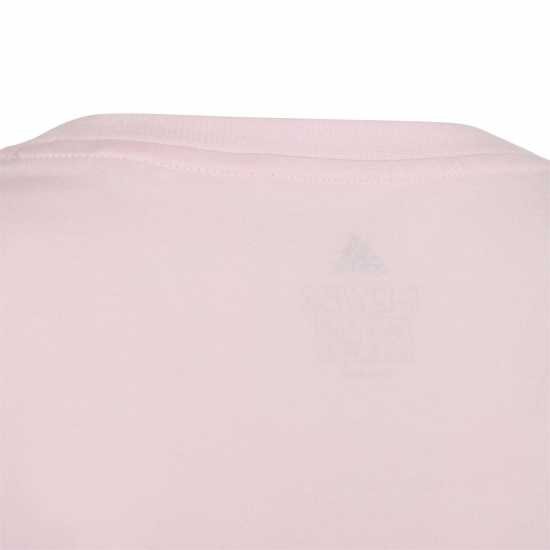 Sale Adidas Girls Essentials Linear T-Shirt Pink Детски тениски и фланелки
