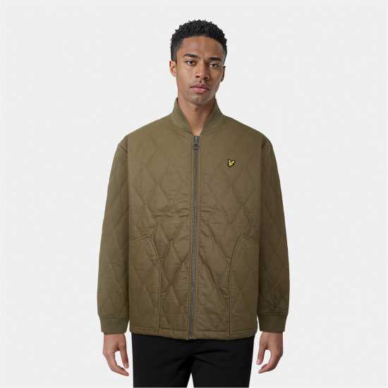 Lyle And Scott Quilted Waxed Jacket  