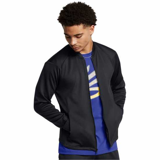 Under Armour Дълго Мъжко Яке Curry Travel Jacket Mens Трикратно черно 