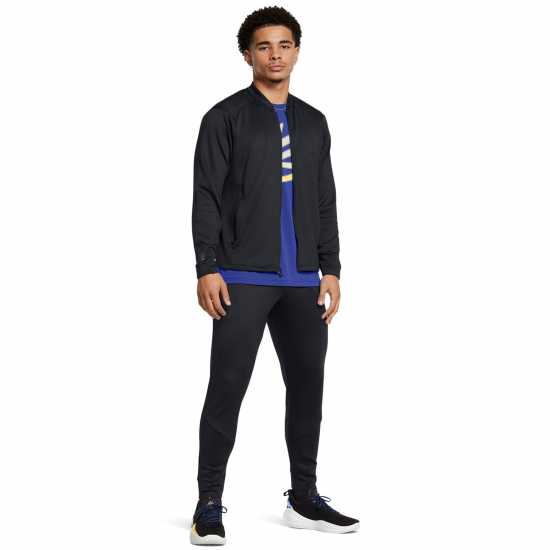 Under Armour Дълго Мъжко Яке Curry Travel Jacket Mens Трикратно черно 