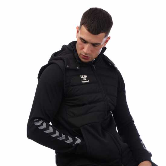 Hummel Adults Sideline 99 Managers Football Jacket Черно Hummel Adults Sideline 99 Managers Football Jacket Черно