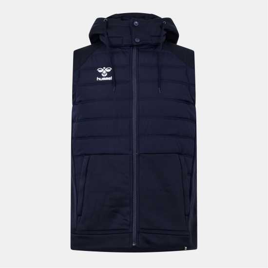 Hummel Adults Sideline 99 Weather-Resistant Managers Football Jacket Морска синьо 