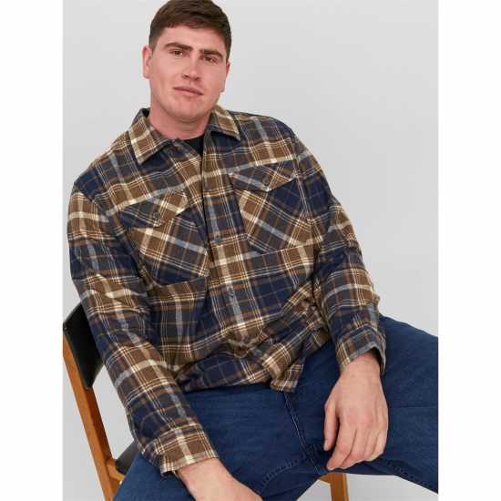 Мъжка Риза Eddie Overshirt Mens Plus Size  