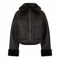 Дамски якета и палта Jack Wills Reverse Shearling Jacket Хаки Jack Wills Reverse Shearling Jacket Хаки Дамски якета и палта