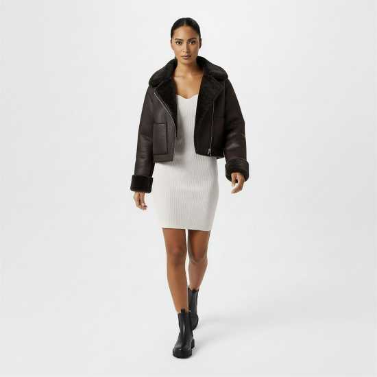 Jack Wills Women's Reverse Structured Shearling Jacket  