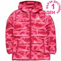 Adidas Яке Момичета Back To School Padded Bubble Jacket Junior Girls