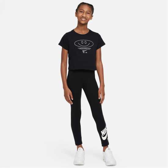Nike Тениска Air Smile Junior Girls Cropped T Shirt  Детски тениски и фланелки