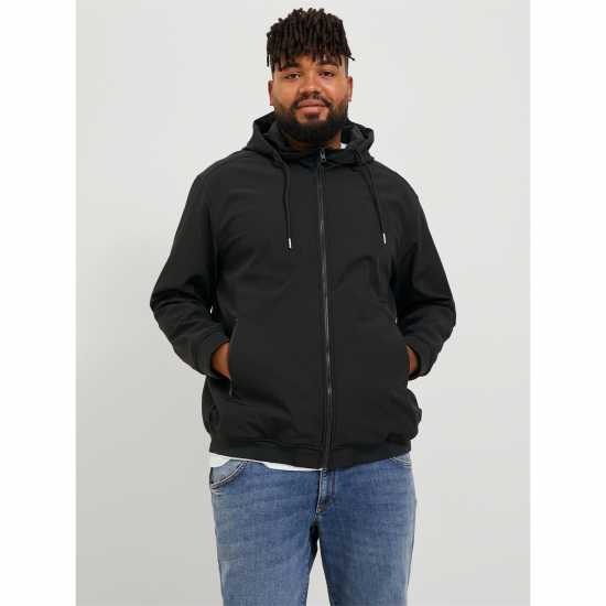 Мъжко Яке С Качулка Softshell Hooded Jacket Mens Plus Size  