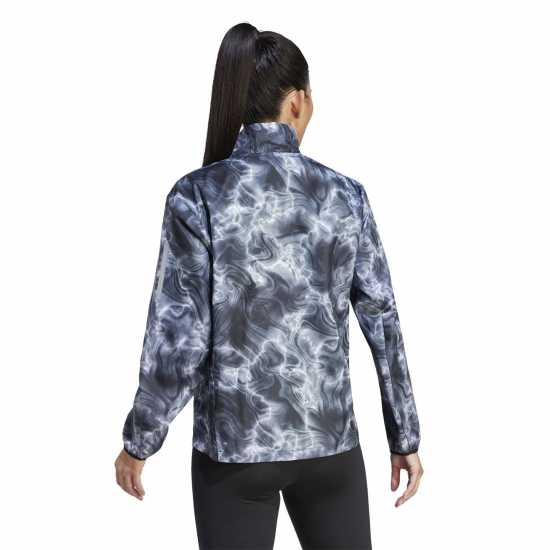 Adidas Own The Run Allover Print Running Windbreaker Womens Adidas Own The Run Allover Print Running Windbreaker Womens