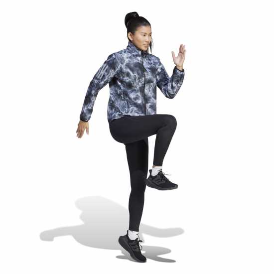 Adidas Own The Run Allover Print Running Windbreaker Womens Adidas Own The Run Allover Print Running Windbreaker Womens