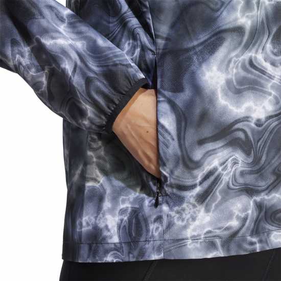 Adidas Own The Run Allover Print Running Windbreaker Womens Adidas Own The Run Allover Print Running Windbreaker Womens