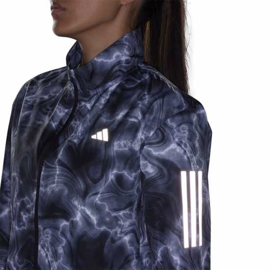 Adidas Own The Run Allover Print Running Windbreaker Womens Adidas Own The Run Allover Print Running Windbreaker Womens