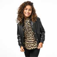 Biba Пилотско Яке Junior Girls  Pu Bomber Jacket  
