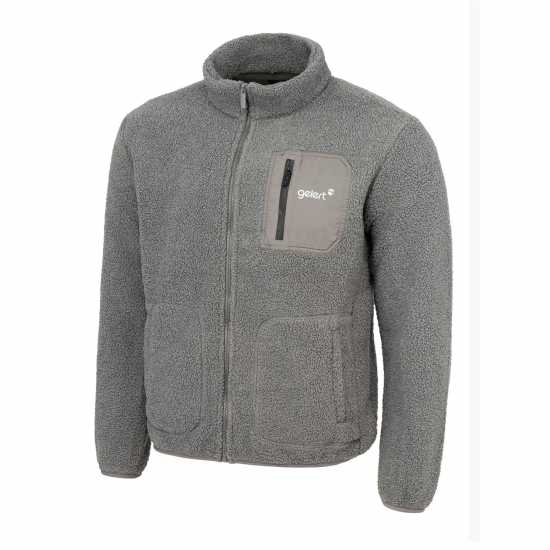 Gelert Мъжко Яке Полар Sherpa Fleece Jacket Mens Светло сиво Мъжки якета и палта