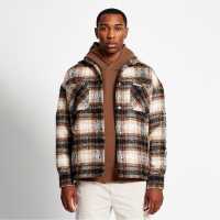 Chrysl Boxy Check Shacket  