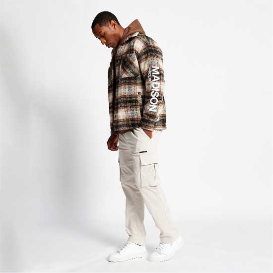 Chrysl Boxy Check Shacket  