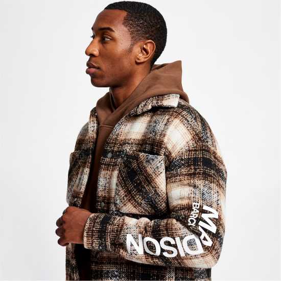 Chrysl Boxy Check Shacket  