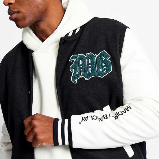 Мъжки якета и палта Вълнено Яке Madison Barclay Lincoln Baseball Wool Jacket Вълнено Яке Madison Barclay Lincoln Baseball Wool Jacket Мъжки якета и палта