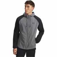 Under Armour Men's  Stretch Wind-Resistant Windbreaker Green/Black 