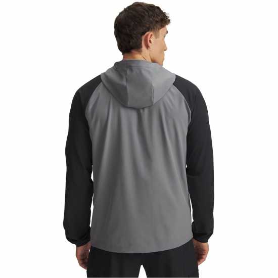 Under Armour Men's  Stretch Wind-Resistant Windbreaker Green/Black 