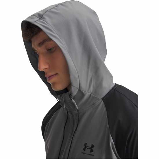 Under Armour Men's  Stretch Wind-Resistant Windbreaker Green/Black 