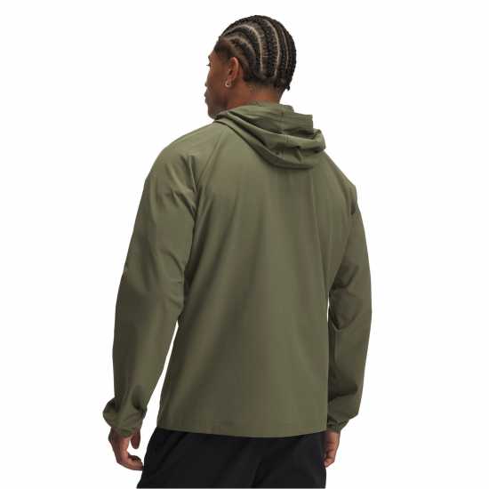 Under Armour Men's Stretch Wind-Resistant Windbreaker Green Under Armour Men's Stretch Wind-Resistant Windbreaker Green