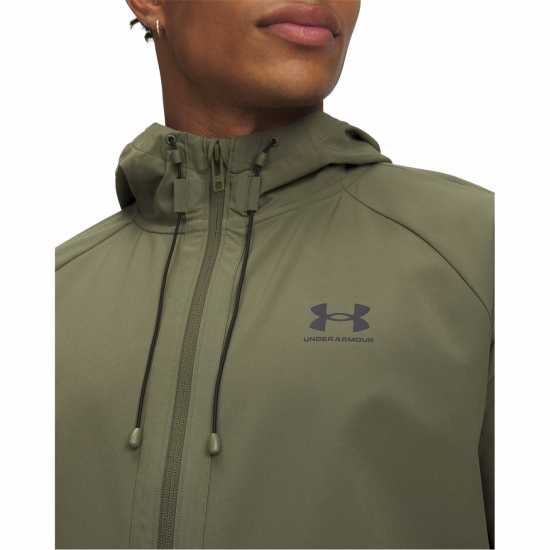 Under Armour Men's Stretch Wind-Resistant Windbreaker Green Under Armour Men's Stretch Wind-Resistant Windbreaker Green