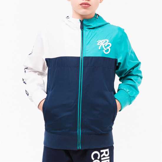 Ripstop Kids' Twinface Long Sleeve Hooded Windbreaker  
