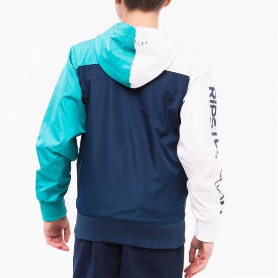 Ripstop Kids' Twinface Long Sleeve Hooded Windbreaker  