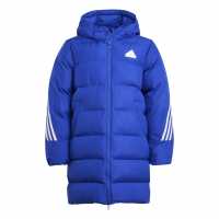 Adidas Подплатено Детско Яке Future Icons Long Padded Jacket Juniors Полу синьо 