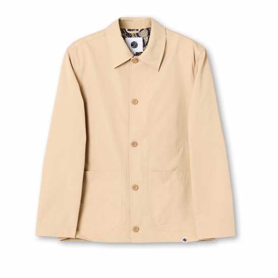 Мъжки якета и палта Pretty Green Didsbury Overshirt Пясък Pretty Green Didsbury Overshirt Пясък Мъжки якета и палта