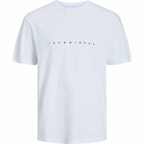 Jack And Jones Estar Relaxed Fit Short Sleeve T-Shirt White Мъжки ризи