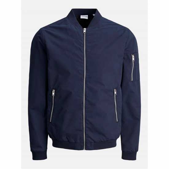 Jack And Jones Мъжко Яке Бомбър Rush Bomber Jacket Mens Plus Size Нави блейзър Jack And Jones Мъжко Яке Бомбър Rush Bomber Jacket Mens Plus Size Нави блейзър