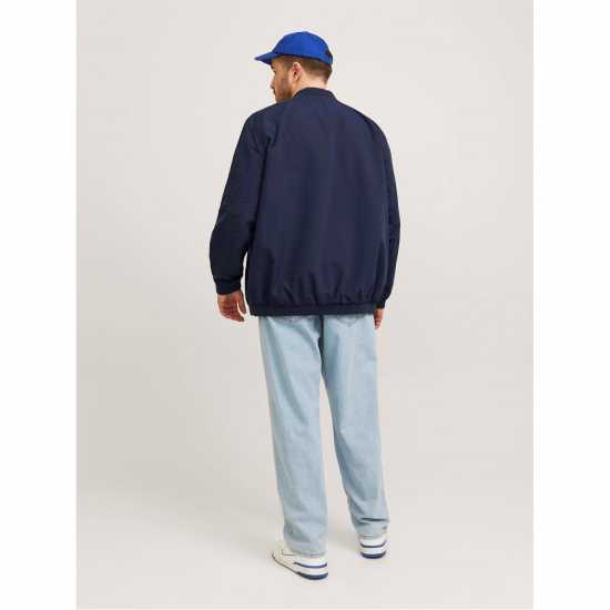 Jack And Jones Мъжко Яке Бомбър Rush Bomber Jacket Mens Plus Size Нави блейзър Jack And Jones Мъжко Яке Бомбър Rush Bomber Jacket Mens Plus Size Нави блейзър